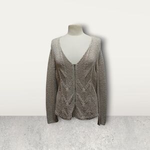 💥Women's V-Neck Knit Sweater - Beige